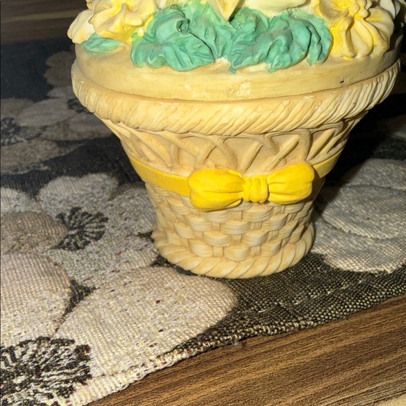 Vintage Floral Basket Trinket - Picture 5 of 7